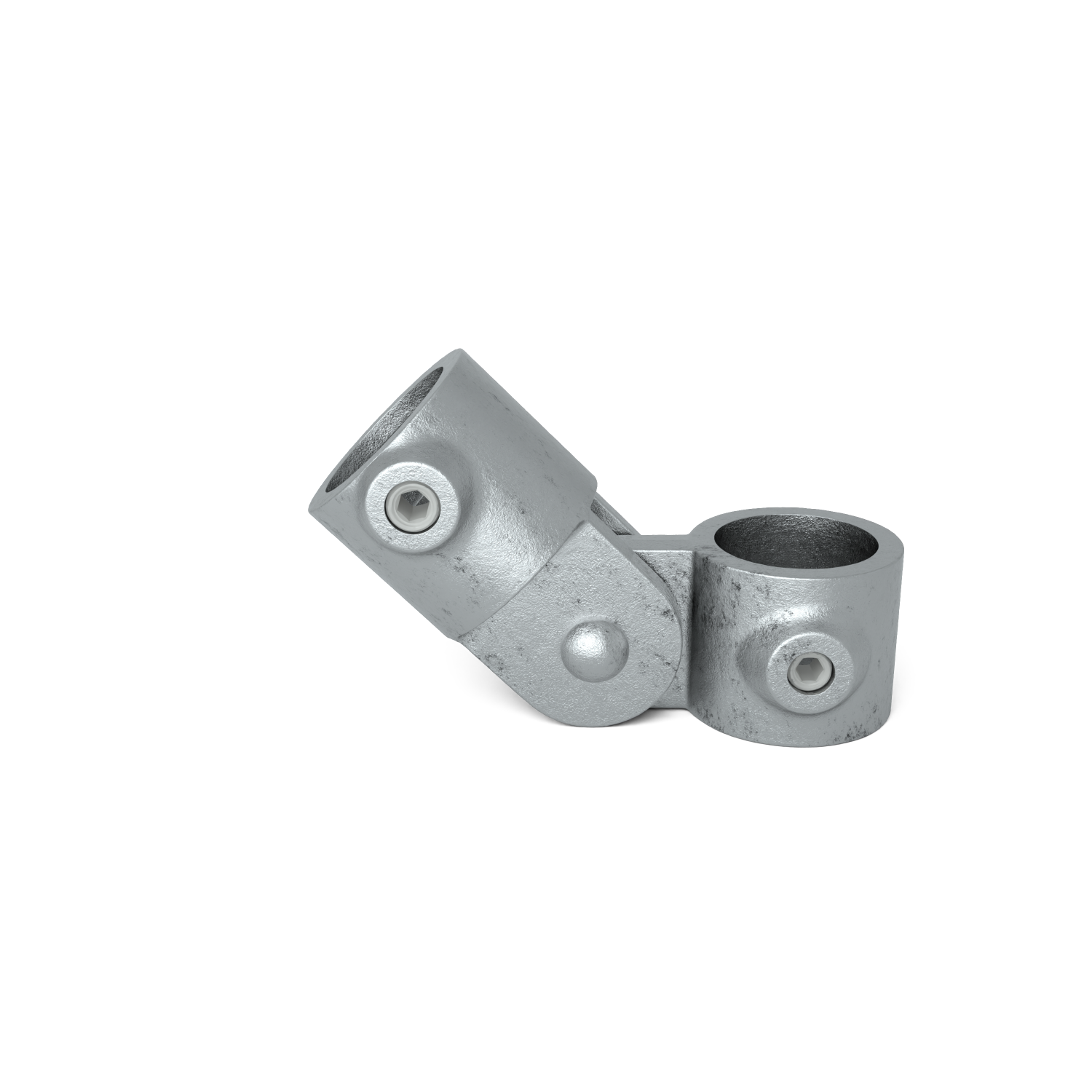 Rohrverbinder Gelenkstück einfach 42,4 mm - Vorderansicht Rohrverbinder (Rohr-verbinder.de)