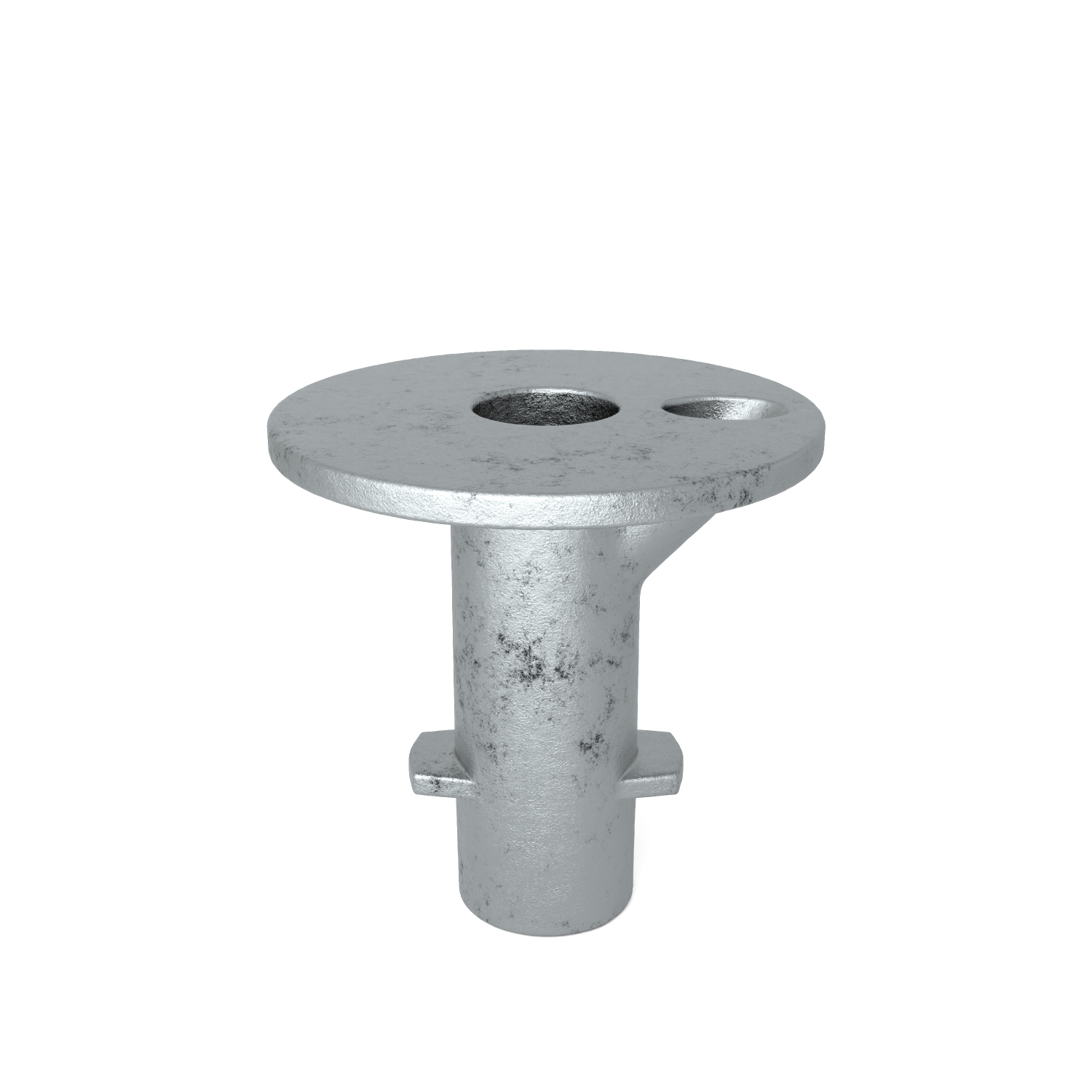 Rohrverbinder Bodenhülse 60,3 mm - Vorderansicht Rohrverbinder (Rohr-verbinder.de)
