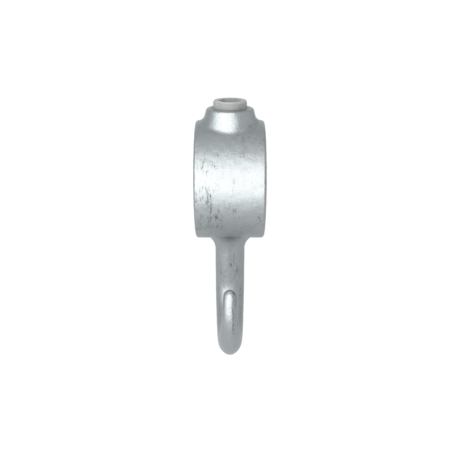 Rohrverbinder Kleiderhaken 21,3 mm - Schrägansicht Rohrverbinder (Rohr-verbinder.de)
