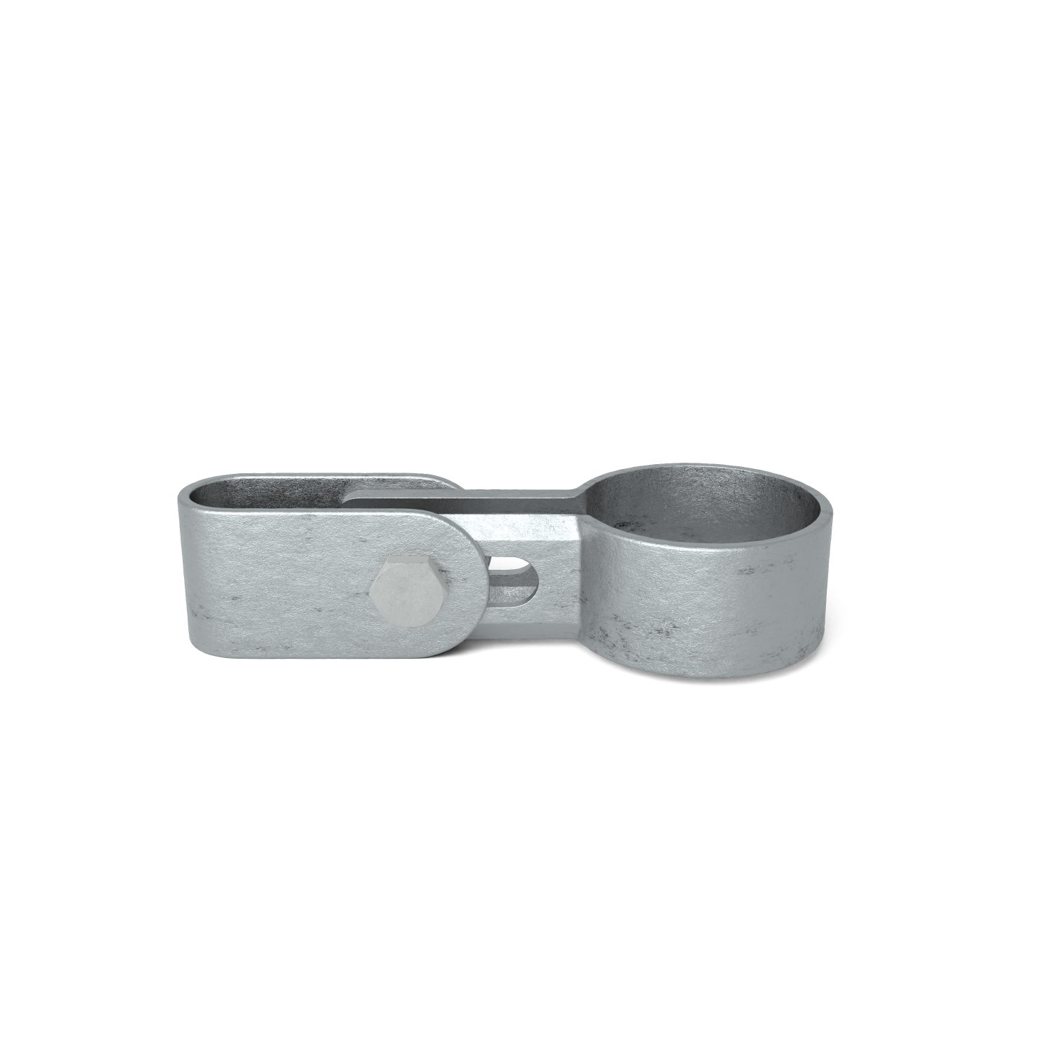 Rohrverbinder Gitterhalter einfach 60,3 mm - Vorderansicht Rohrverbinder (Rohr-verbinder.de)