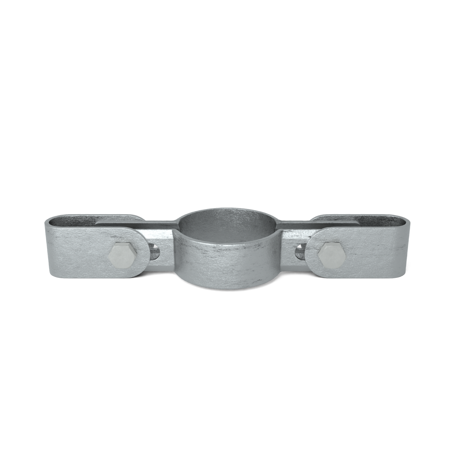 Rohrverbinder Gitterhalter doppelt 42,4 mm - Vorderansicht Rohrverbinder (Rohr-verbinder.de)