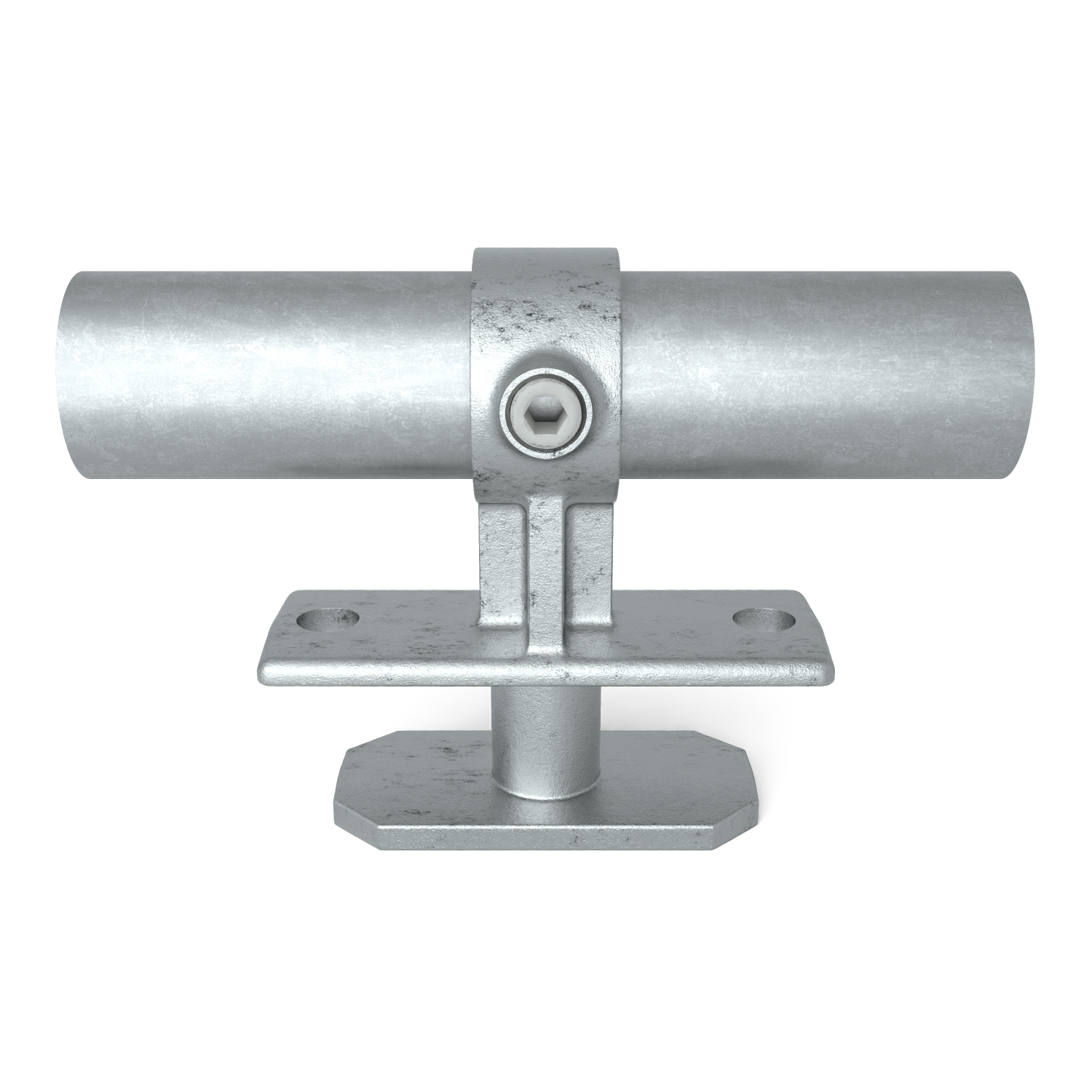 Rohrverbinder Containerklemme Oberseite (C3449) 48,3 mm - Schrägansicht Rohrverbinder (Rohr-verbinder.de)