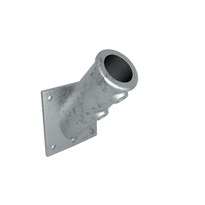 Rohrverbinder Fahnenhalterung 33,7 mm - Vorderansicht Rohrverbinder (Rohr-verbinder.de)