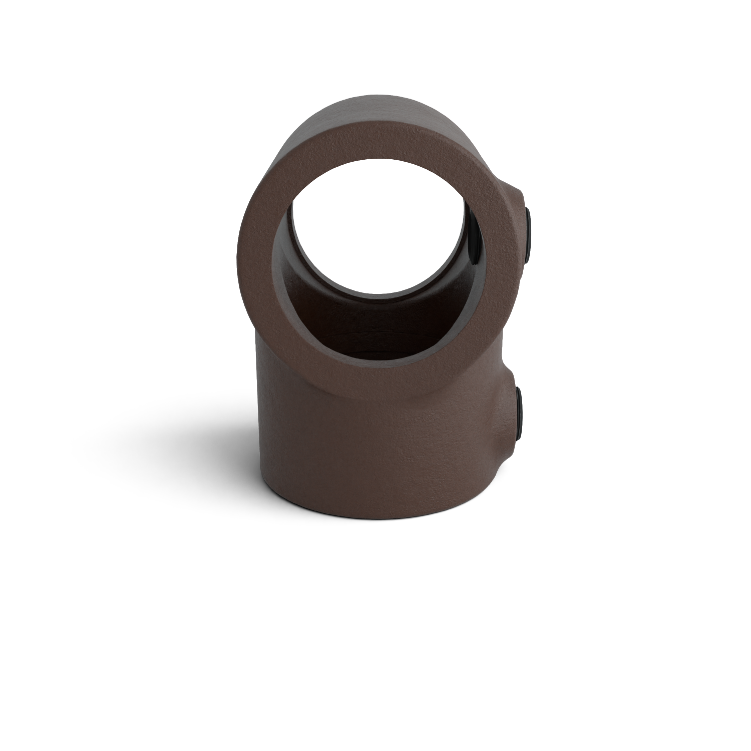Rohrverbinder T-Stück kurz vintage 33,7 mm - Seitenansicht Rohrverbinder (Rohr-verbinder.de)