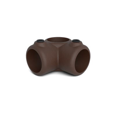 Rohrverbinder Eckstück 90º vintage 33,7 mm - Vorderansicht Rohrverbinder (Rohr-verbinder.de)