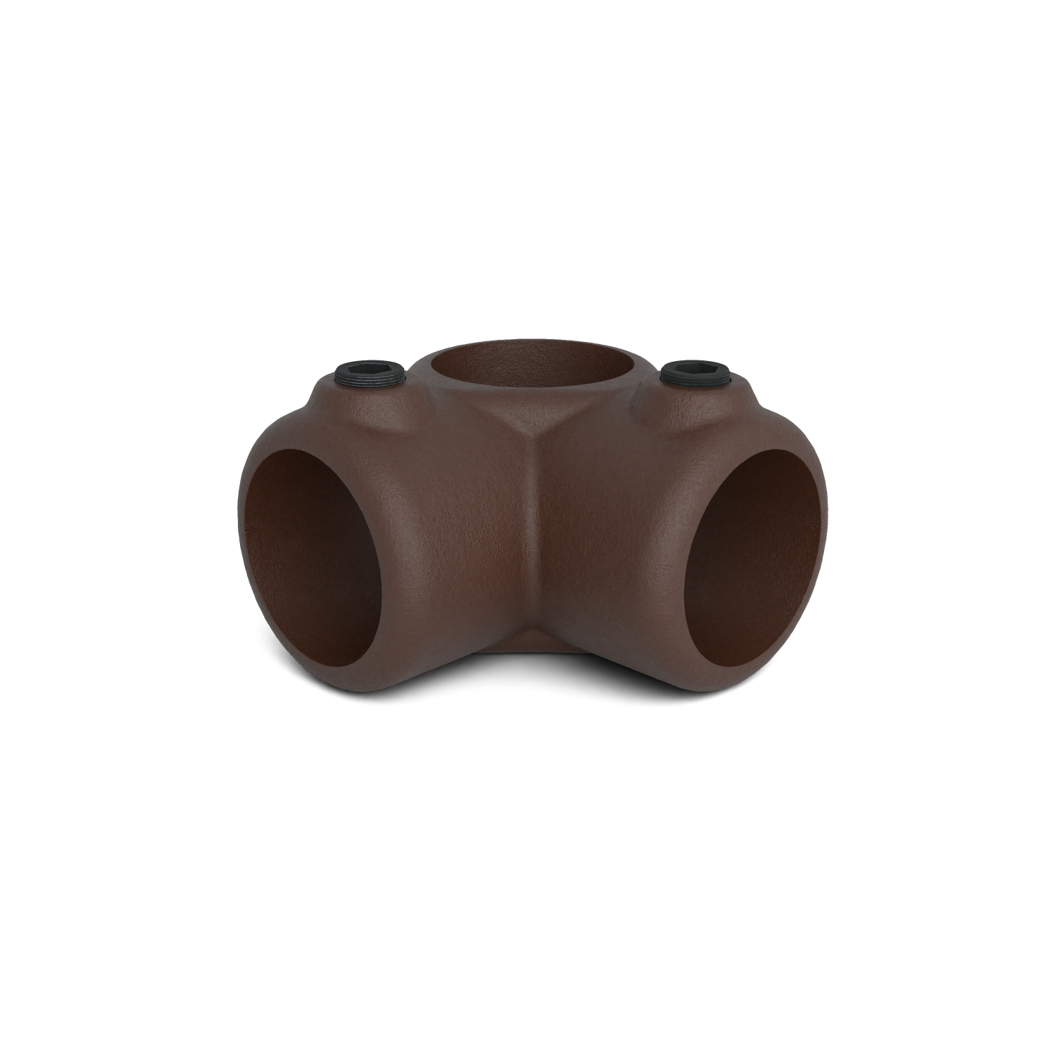 Rohrverbinder Eckstück 90º vintage 33,7 mm - Vorderansicht Rohrverbinder (Rohr-verbinder.de)