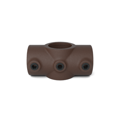 Rohrverbinder Kreuzstück in 1 Ebene vintage 26,9 mm - Vorderansicht Rohrverbinder (Rohr-verbinder.de)