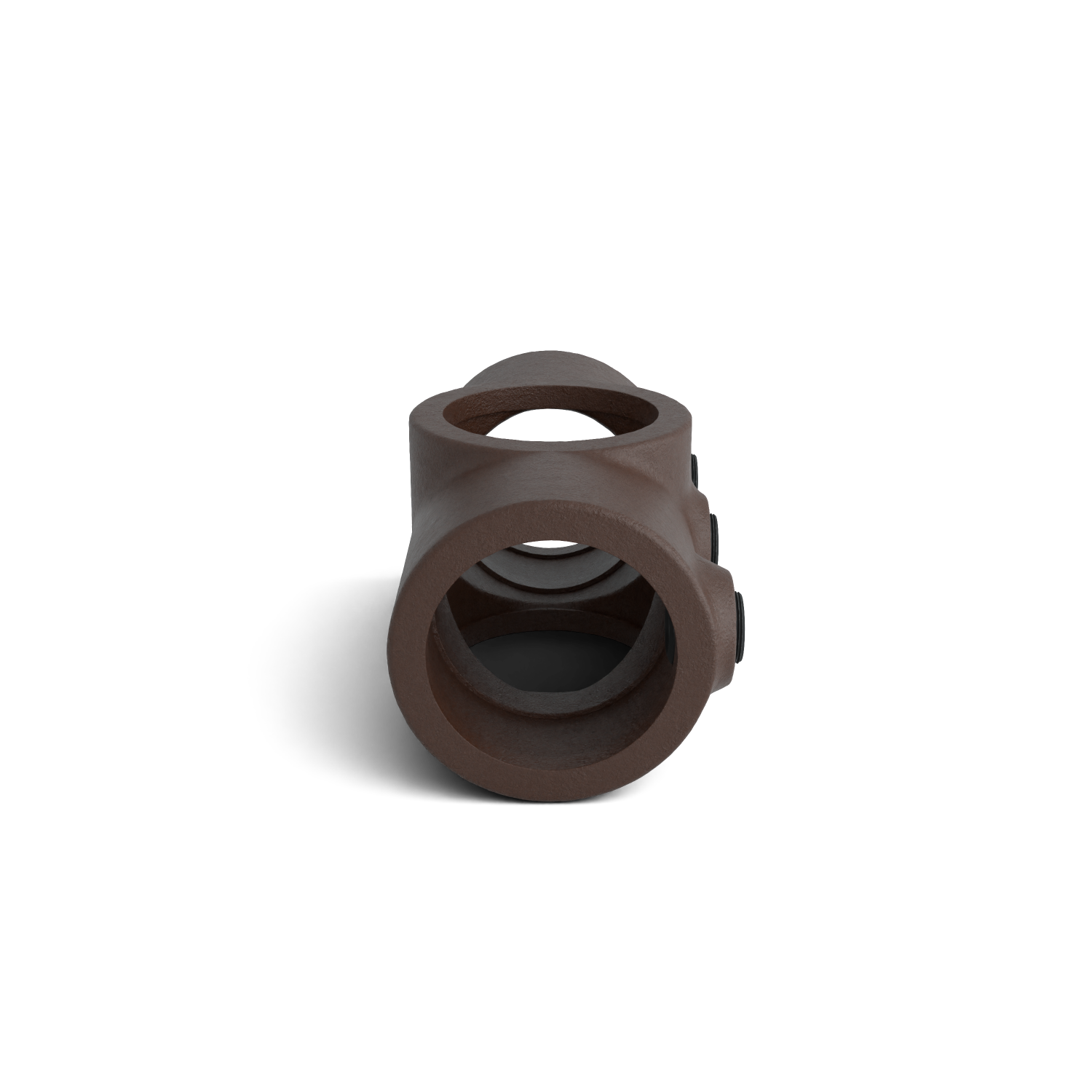 Rohrverbinder Kreuzstück in 1 Ebene vintage 33,7 mm - Seitenansicht Rohrverbinder (Rohr-verbinder.de)