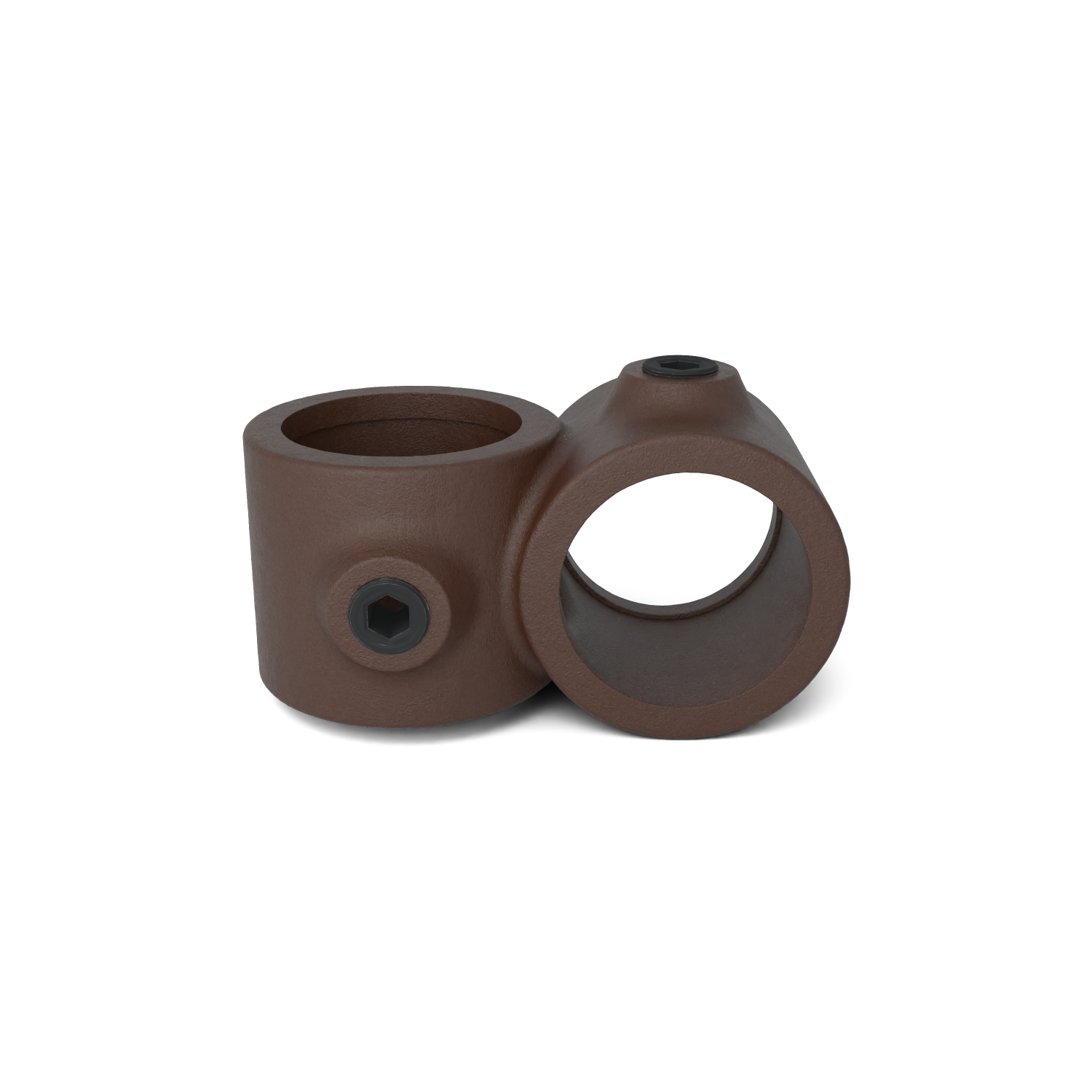 Rohrverbinder Kreuzstück 90º vintage 33,7 mm - Vorderansicht Rohrverbinder (Rohr-verbinder.de)