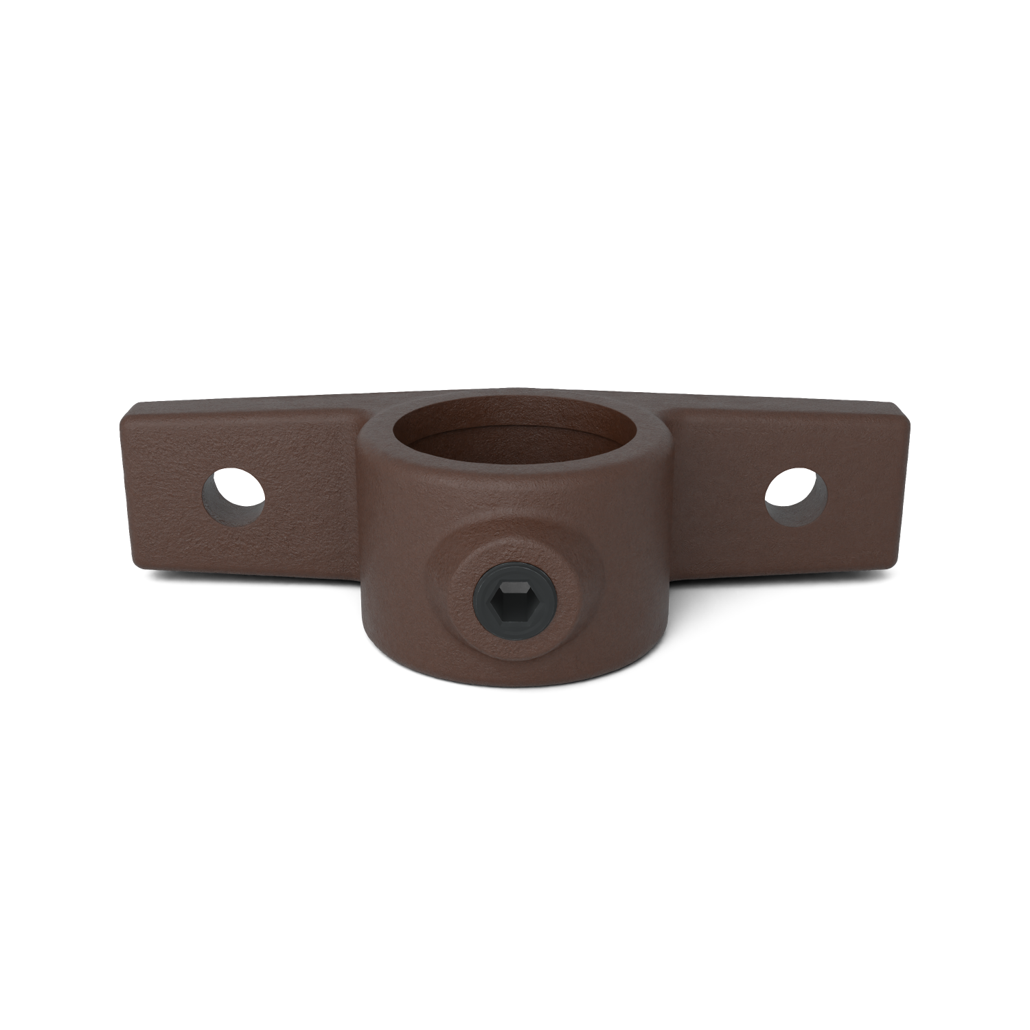 Rohrverbinder Ösenteil mit Doppellasche vintage 33,7 mm - Vorderansicht Rohrverbinder (Rohr-verbinder.de)
