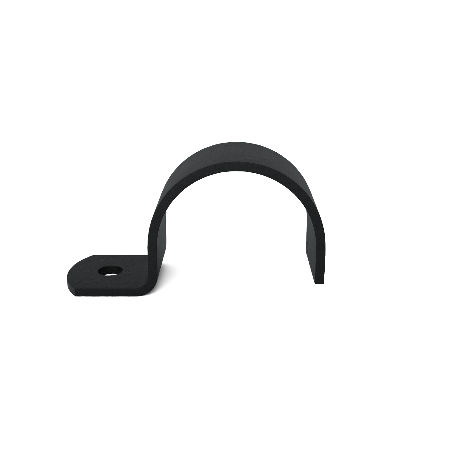Rohrverbinder Rohrschelle schwarz 21,3 mm - Schrägansicht Rohrverbinder (Rohr-verbinder.de)