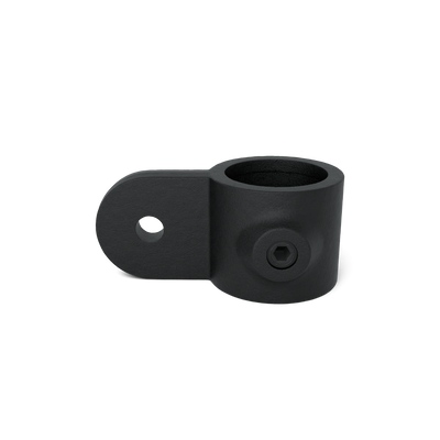 Rohrverbinder Gelenkauge schwarz 48,3 mm - Vorderansicht Rohrverbinder (Rohr-verbinder.de)