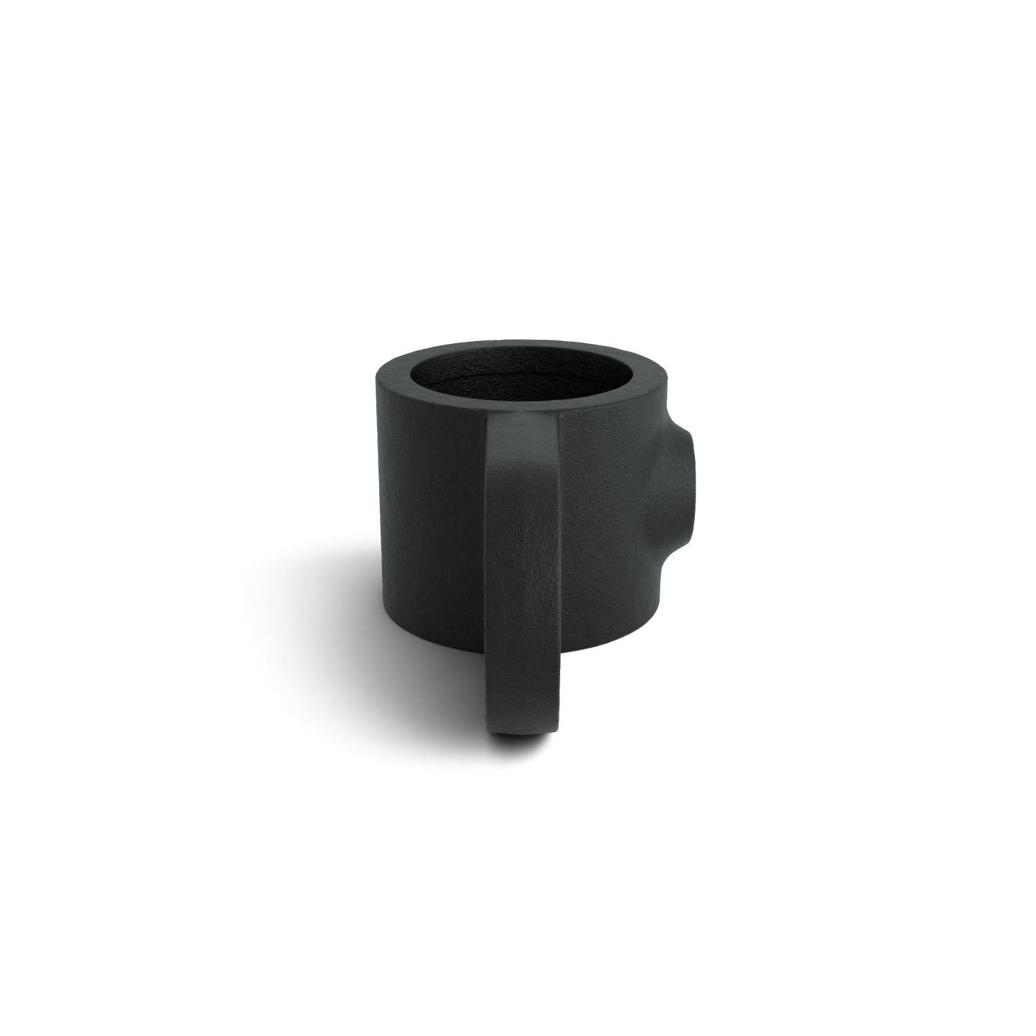 Rohrverbinder Gelenkauge schwarz 48,3 mm - Seitenansicht Rohrverbinder (Rohr-verbinder.de)
