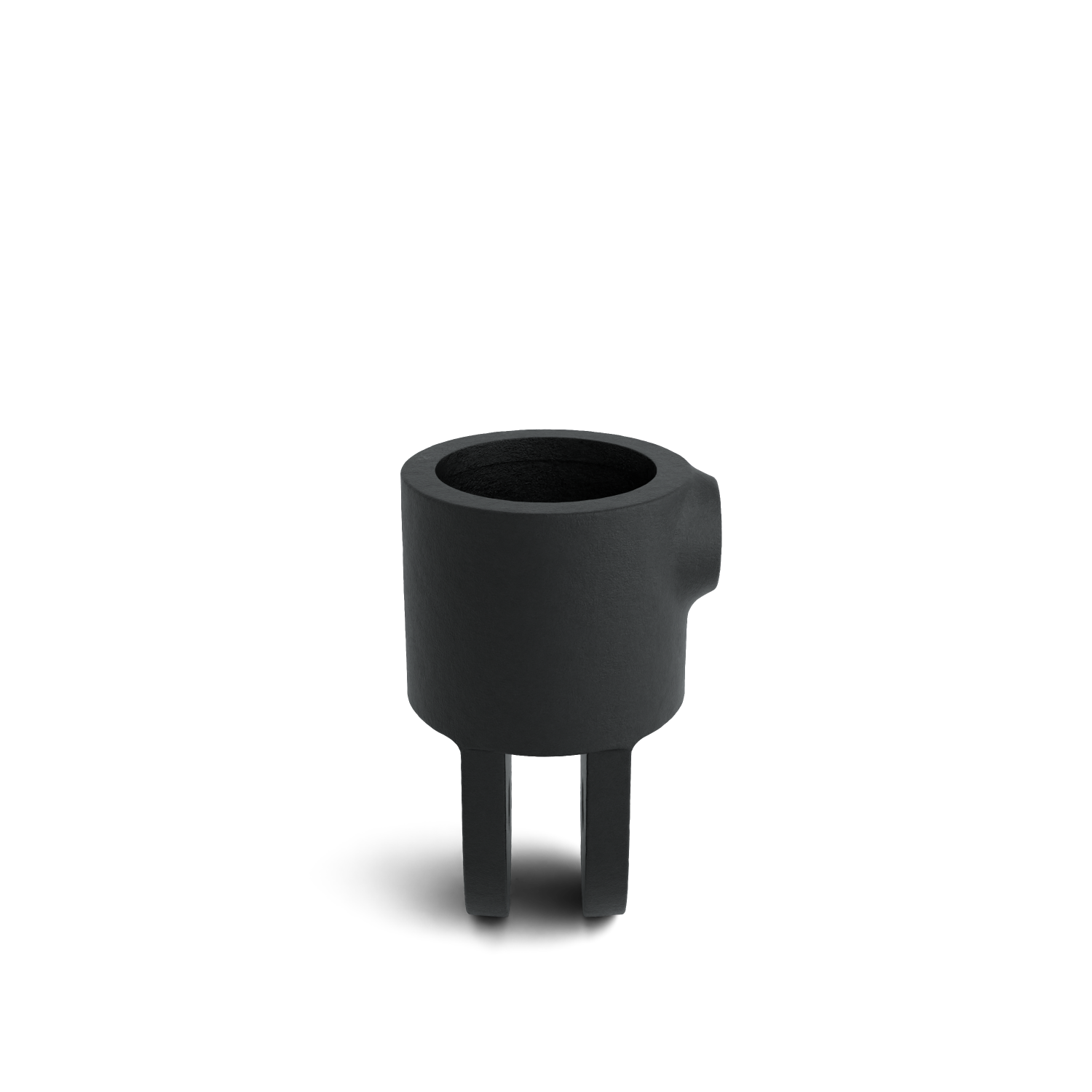 Rohrverbinder Gelenkhalter - Schwarz für außen -  33,7 mm - Seitenansicht Rohrverbinder (Rohr-verbinder.de)