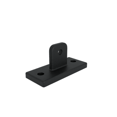 Rohrverbinder Gelenkfußhalter - Schwarz für außen - Vorderansicht Rohrverbinder (Rohr-verbinder.de)