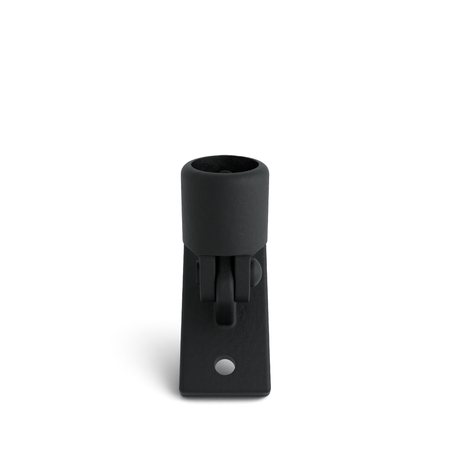 Rohrverbinder Gelenkfuß schwarz 26,9 mm - Seitenansicht Rohrverbinder (Rohr-verbinder.de)