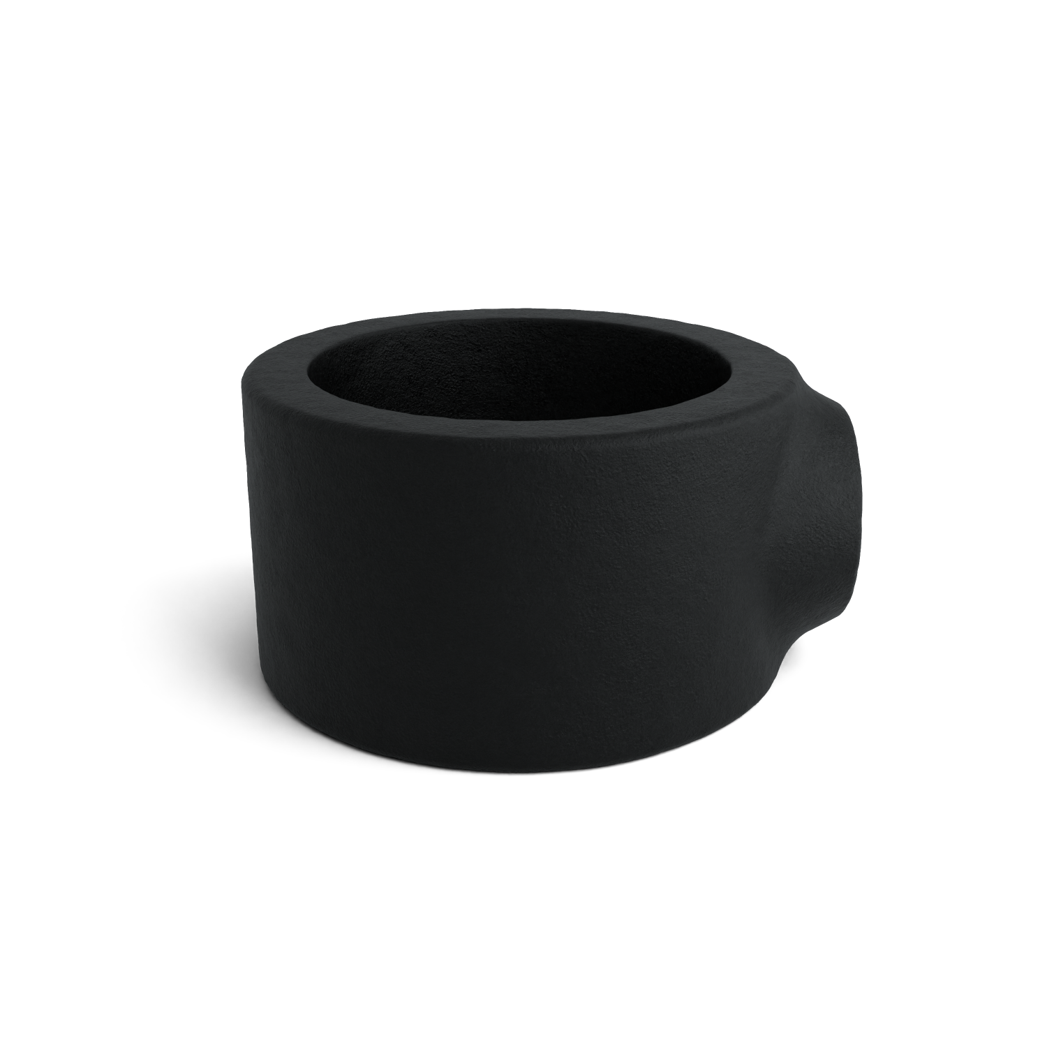 Rohrverbinder Stellring schwarz 42,4 mm - Seitenansicht Rohrverbinder (Rohr-verbinder.de)