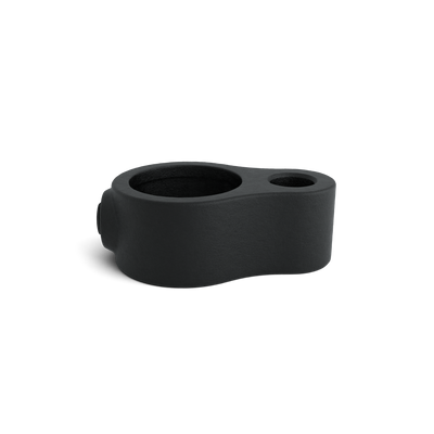 Rohrverbinder Stellringauge schwarz 42,4 mm - Vorderansicht Rohrverbinder (Rohr-verbinder.de)