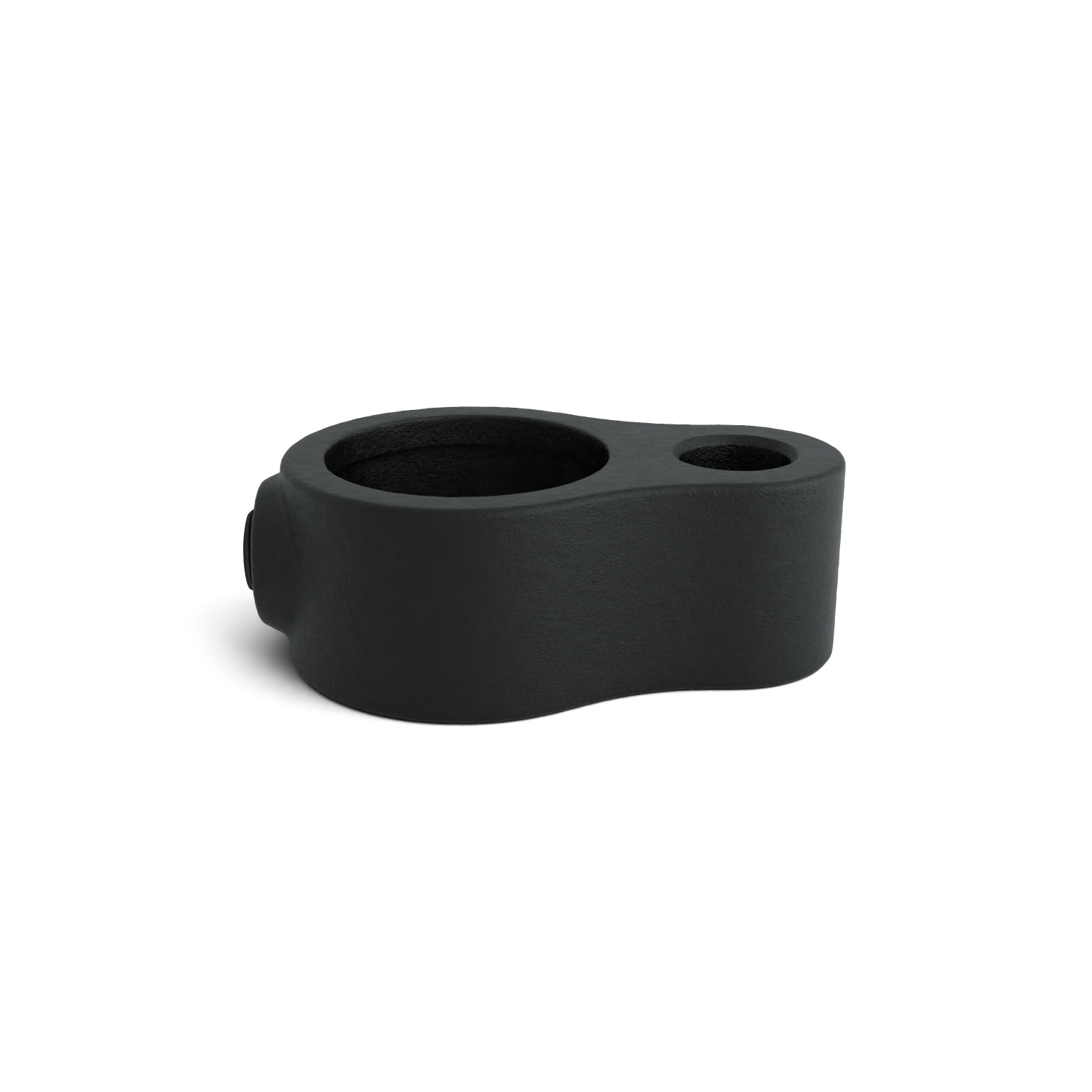 Rohrverbinder Stellringauge schwarz 42,4 mm - Vorderansicht Rohrverbinder (Rohr-verbinder.de)