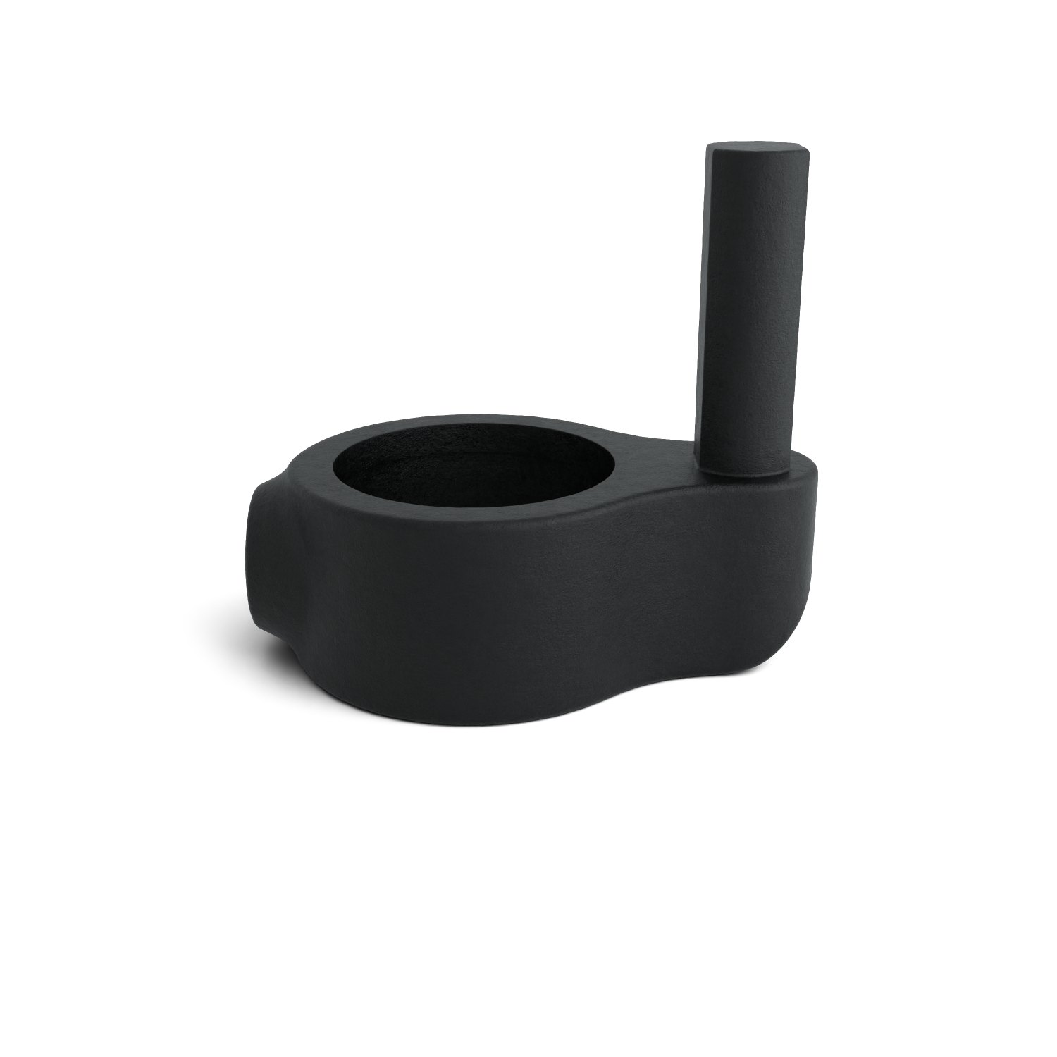 Rohrverbinder Stellringzapfen schwarz 48,3 mm - Vorderansicht Rohrverbinder (Rohr-verbinder.de)