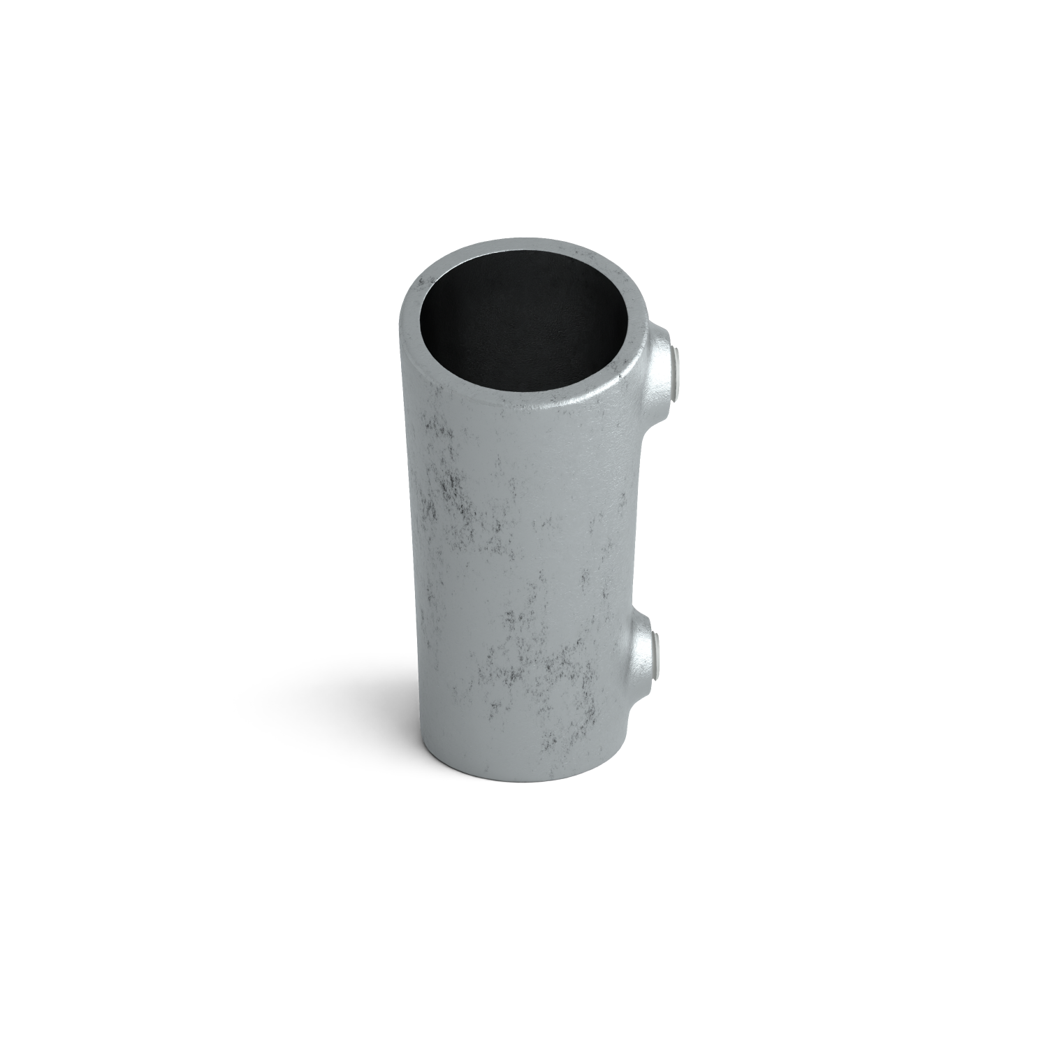 Rohrverbinder Bogen 105º - 165º 42,4 mm - Seitenansicht Rohrverbinder (Rohr-verbinder.de)