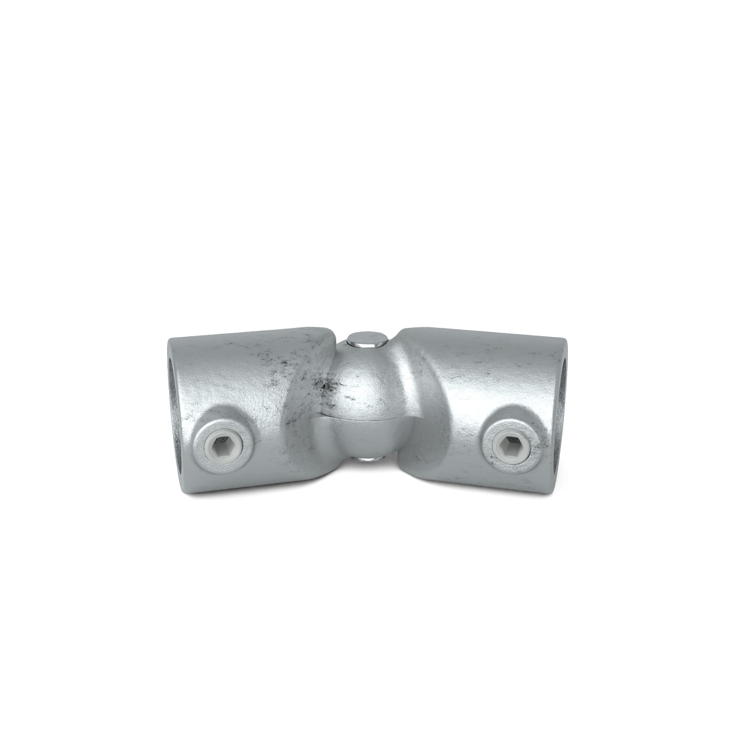 Rohrverbinder Eckstück verstellbar 48,3 mm - Vorderansicht Rohrverbinder (Rohr-verbinder.de)