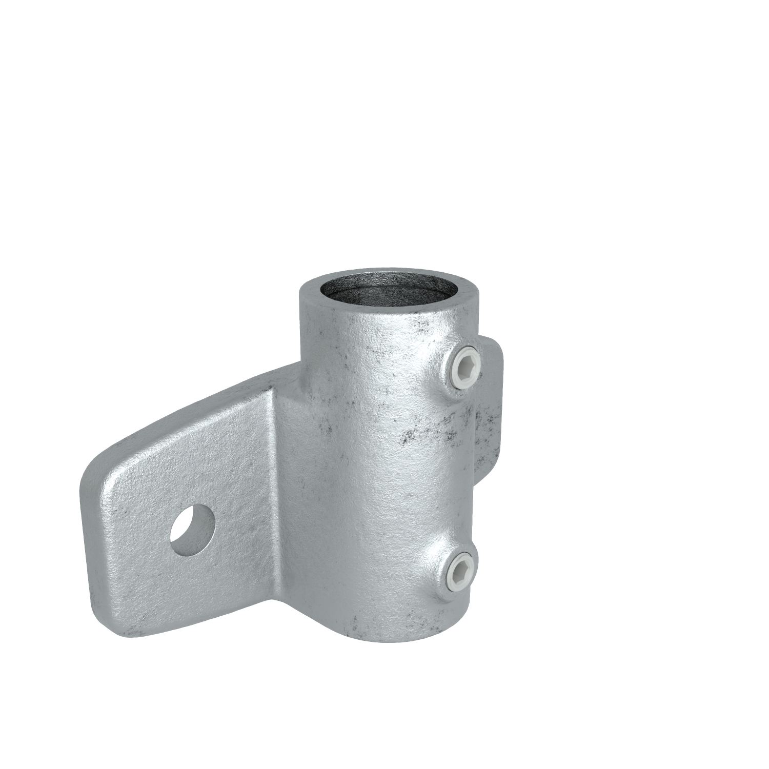 Rohrverbinder Wandhalter Schwerlast horizontal 48,3 mm - Vorderansicht Rohrverbinder (Rohr-verbinder.de)