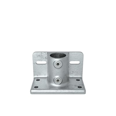 Rohrverbinder Trittrand-Fußplatte 42,4 mm - Vorderansicht Rohrverbinder (Rohr-verbinder.de)