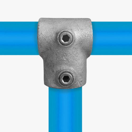 T-Stück kurz Kombinationsmaß 48,3 mm - 42,4 mm | Rohrverbinder | das größte Angebot an Rohrverbindern | Rohr-verbinder.de