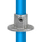 Fußplatte rund durchgehend 21,3 mm | Rohrverbinder | das größte Angebot an Rohrverbindern | Rohr-verbinder.de