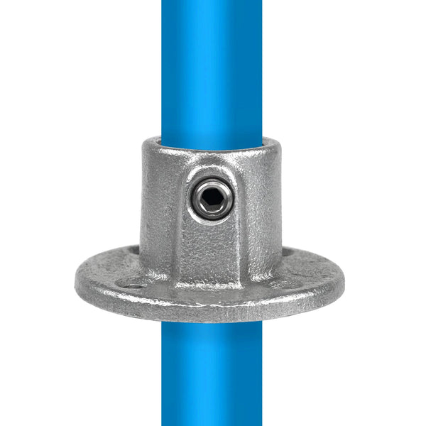 Fußplatte rund durchgehend 26,9 mm | Rohrverbinder | das größte Angebot an Rohrverbindern | Rohr-verbinder.de