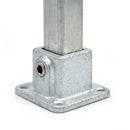 Fußplatte quadratisch 25 mm quadratisch | Rohrverbinder | das größte Angebot an Rohrverbindern | Rohr-verbinder.de