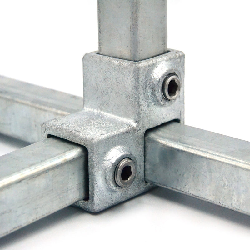 Eckstück 90º 25 mm quadratisch | Rohrverbinder | das größte Angebot an Rohrverbindern | Rohr-verbinder.de