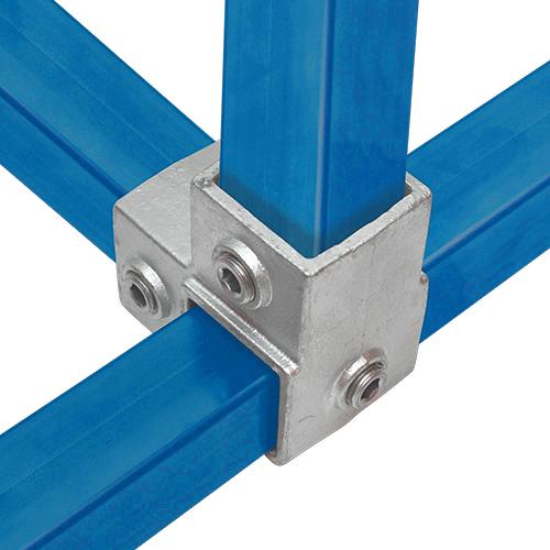 Eckstück 90º 40 mm quadratisch | Rohrverbinder | das größte Angebot an Rohrverbindern | Rohr-verbinder.de