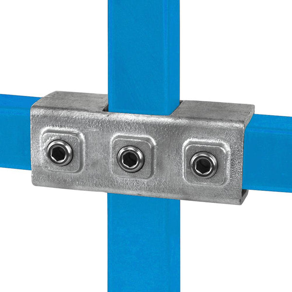 Kreuzstück in 1 Ebene 40 mm quadratisch | Rohrverbinder | das größte Angebot an Rohrverbindern | Rohr-verbinder.de