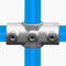 Kreuzstück in 1 Ebene 26,9 mm | Rohrverbinder | das größte Angebot an Rohrverbindern | Rohr-verbinder.de