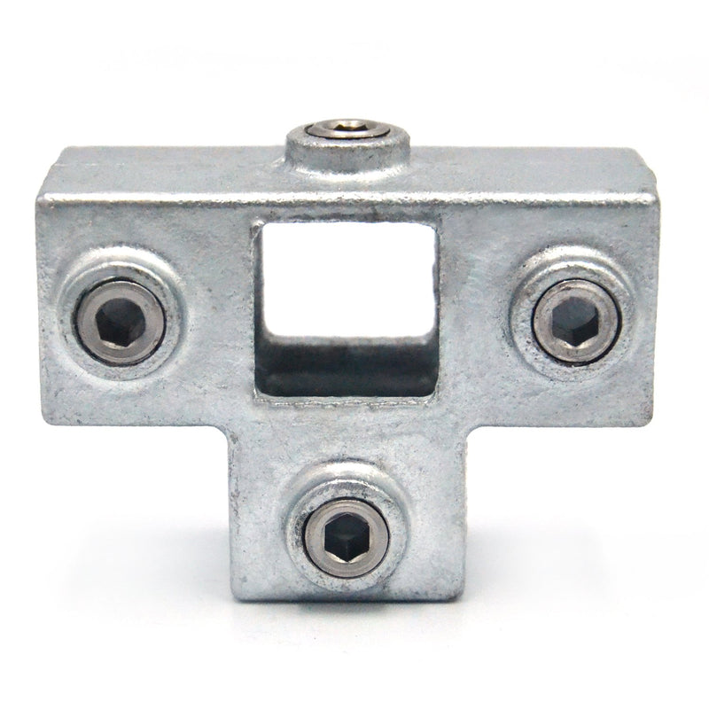 T-Stück für Stützrohr 25 mm quadratisch | Rohrverbinder | das größte Angebot an Rohrverbindern | Rohr-verbinder.de