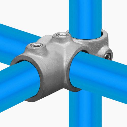 Kreuz-T-Stück kombiniert 42,4 mm | Rohrverbinder | das größte Angebot an Rohrverbindern | Rohr-verbinder.de