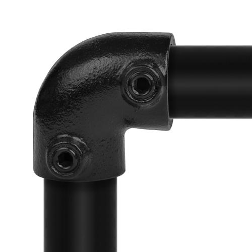 Bogen 90º schwarz 26,9 mm | Rohrverbinder | das größte Angebot an Rohrverbindern | Rohr-verbinder.de