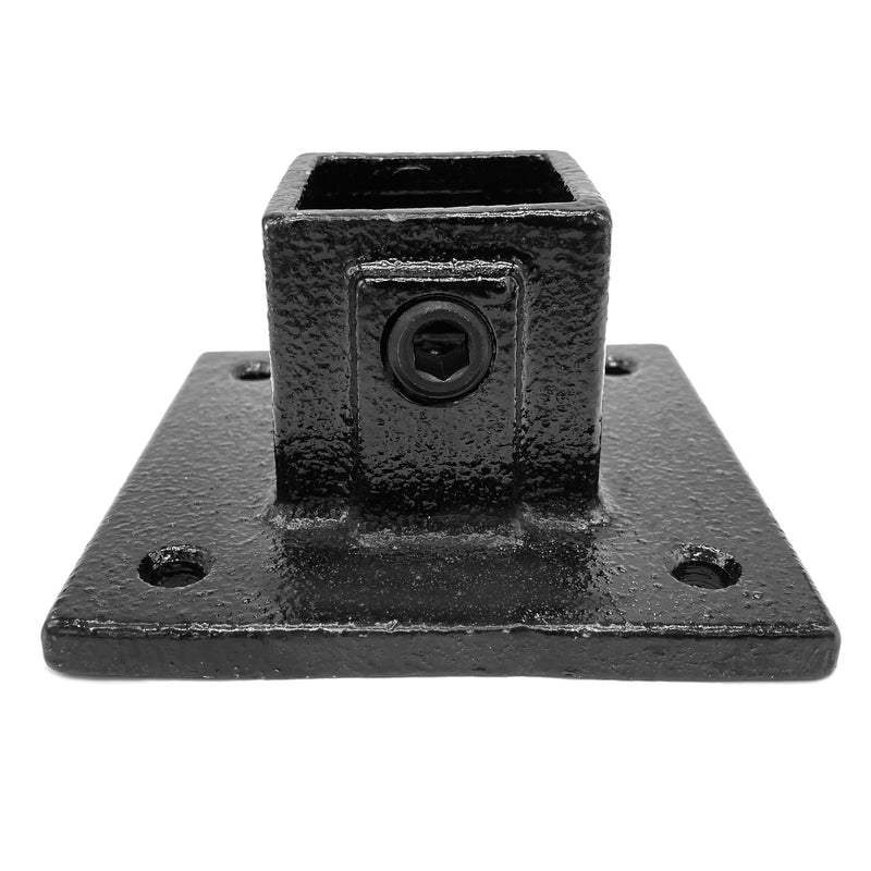 Fußplatte schwarz 40 mm quadratisch