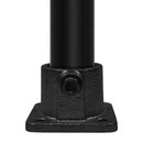 Fußplatte quadratisch schwarz 48,3 mm | Rohrverbinder | das größte Angebot an Rohrverbindern | Rohr-verbinder.de