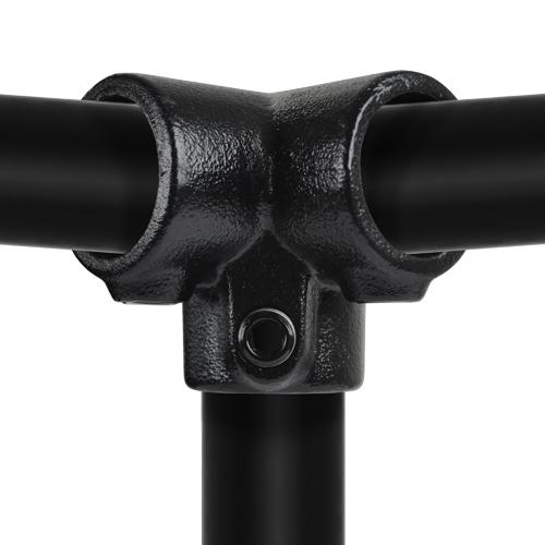 Dreiweg-Eckstück 90º schwarz 21,3 mm | Rohrverbinder | das größte Angebot an Rohrverbindern | Rohr-verbinder.de