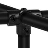 T-Stück für Stützrohr schwarz 21,3 mm