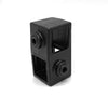 Kreuzstück 90º schwarz 25 mm quadratisch | Rohrverbinder.de | der Spezialist für Rohrverbindern