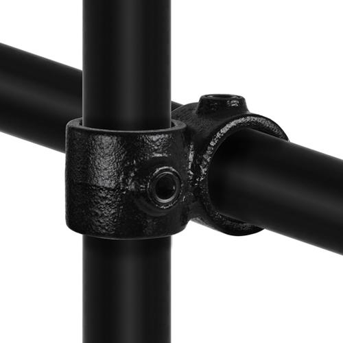 Kreuzstück 90º schwarz 42,4 mm | Rohrverbinder | das größte Angebot an Rohrverbindern | Rohr-verbinder.de