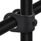 Kreuzstück offen schwarz 48,3 mm | Rohrverbinder | das größte Angebot an Rohrverbindern | Rohr-verbinder.de
