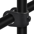 Kreuzstück offen schwarz 26,9 mm | Rohrverbinder | das größte Angebot an Rohrverbindern | Rohr-verbinder.de