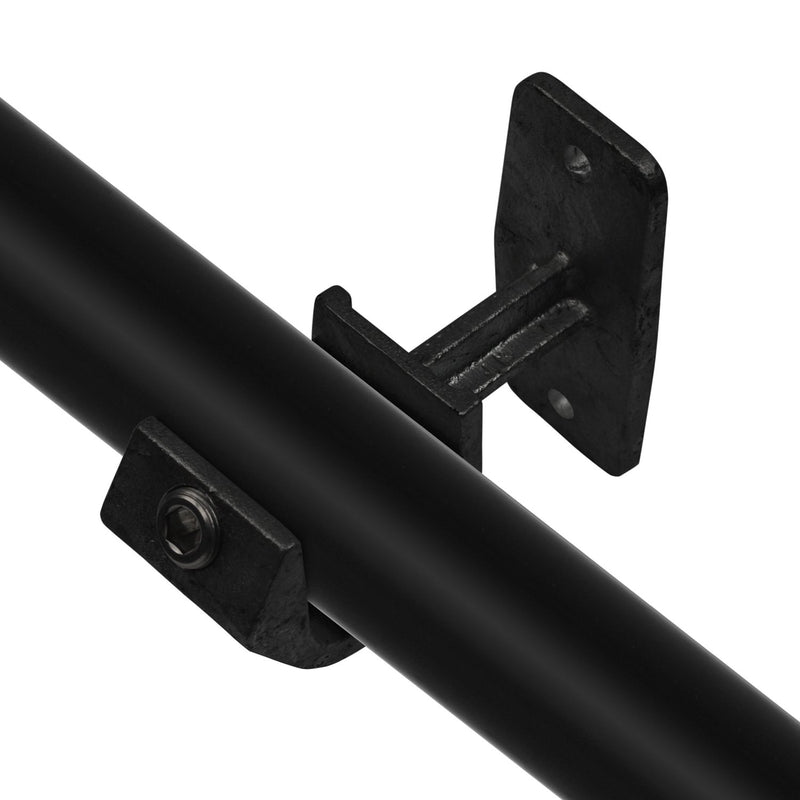 Handlaufhalterung offen schwarz 33,7 mm | Rohrverbinder | das größte Angebot an Rohrverbindern | Rohr-verbinder.de