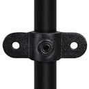 Gelenkauge doppelt 180º schwarz 26,9 mm | Rohrverbinder | das größte Angebot an Rohrverbindern | Rohr-verbinder.de