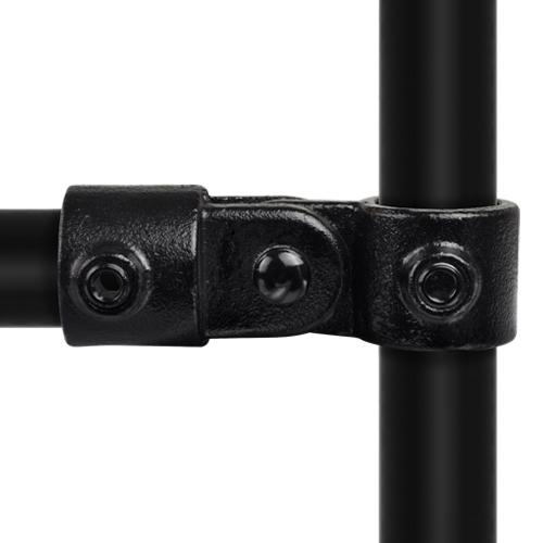 Gelenkstück einfach schwarz 48,3 mm | Rohrverbinder | das größte Angebot an Rohrverbindern | Rohr-verbinder.de